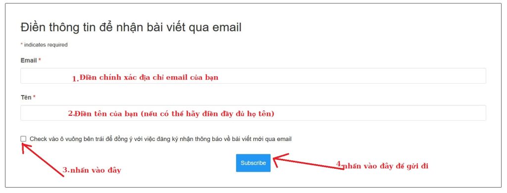 hướng dẫn đăng ký email